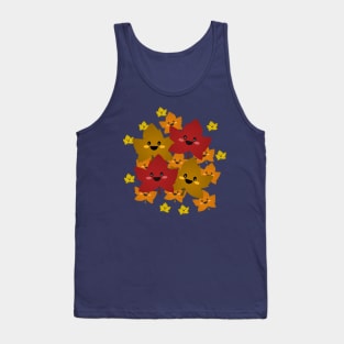 Happy leafy Autumn mess Tank Top